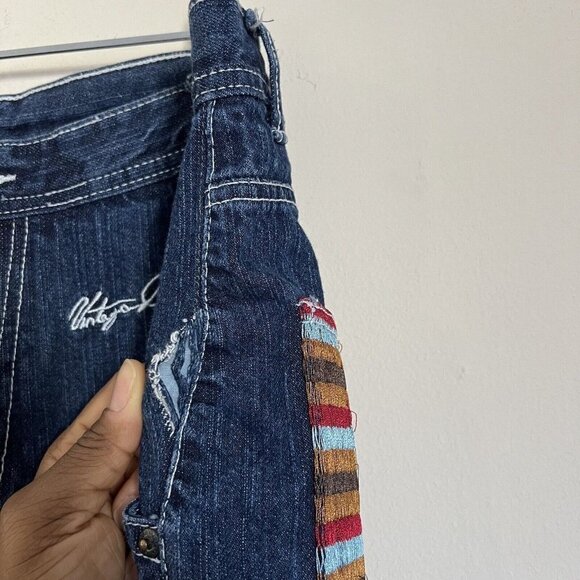 Vintage Don Men Size 32 X 30 Baggy Straight Jeans Logo Embroidered Hip Hop READ - Picture 6 of 6